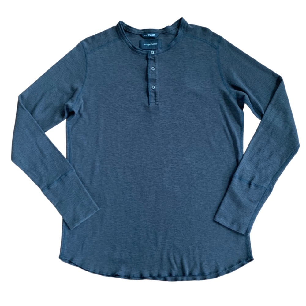 Wings + Horns Thermal Henley Shirt